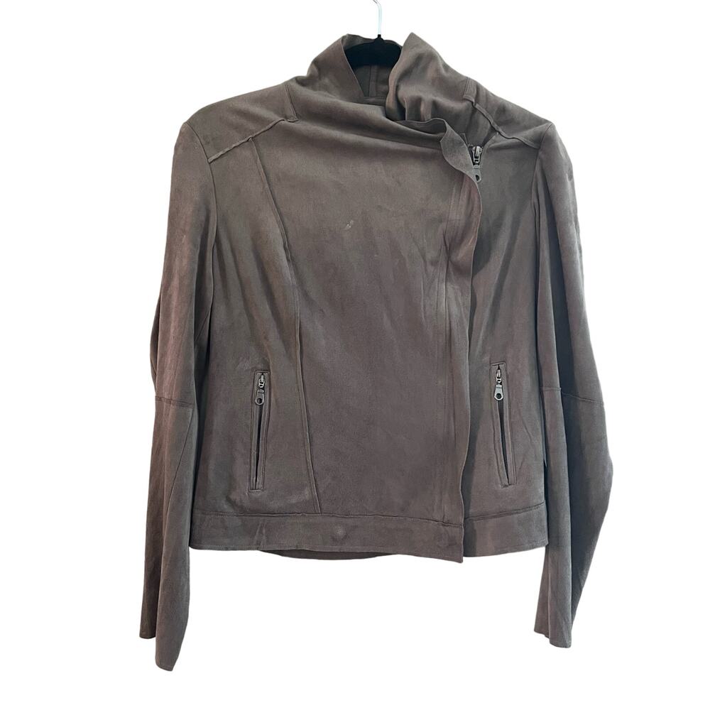 Kut from the Cloth Tan Suede Moto Jacket Blazer-Size Small
